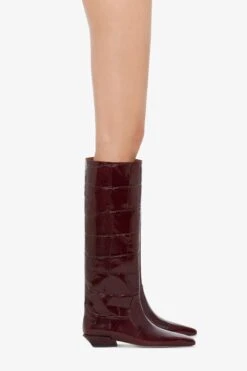 Paris Texas Knee-high Boots In Hevea Maxi Croco-embossed Leather 13 Paris Texas Knee-high Boots In Hevea Maxi Croco-embossed Leather -Paris Texas Brand Shop PX1363XCOSM2425HEVEA 10