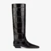 Paris Texas Knee-high Boots In Black Maxi Croco-embossed Leather 1 Paris Texas Knee-high Boots In Black Maxi Croco-embossed Leather -Paris Texas Brand Shop PX1363XCOSMNERO 01