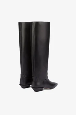 Paris Texas Knee-high Boots In Smooth Black Leather -Paris Texas Brand Shop PX1363XVT01NERO 03 scaled