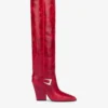 Paris Texas Tall, Knee-high Boots In Shiny Fiesta Vintage Leather -Paris Texas Brand Shop PX1376XSVCLFIESTA 01 scaled