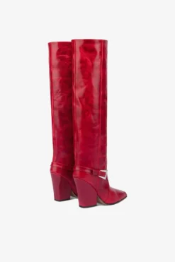 Paris Texas Tall, Knee-high Boots In Shiny Fiesta Vintage Leather -Paris Texas Brand Shop PX1376XSVCLFIESTA 03 scaled