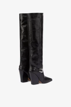 Paris Texas Tall, Knee-high Boots In Shiny Black Vintage Leather -Paris Texas Brand Shop PX1376XSVCLNERO 03 aa5307c0 7b70 4487 ac78 c231e86077a7 scaled