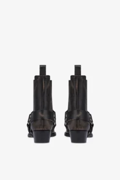 Ankle Boots In Black Brushed Leather -Paris Texas Brand Shop PX1378XLTHBNERO 4 scaled