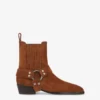 Ankle Boots In Cognac Calf Suede Leather -Paris Texas Brand Shop PX1378XWACS690COGNAC 1 scaled