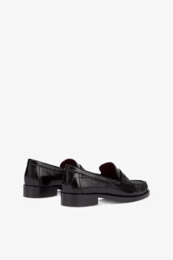 Paris Texas Loafer Shoes In Black Maxi Croco-embossed Leather -Paris Texas Brand Shop PX1379XCOSMNERO 03 scaled