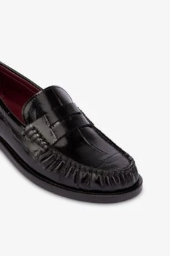 Paris Texas Loafer Shoes In Black Maxi Croco-embossed Leather -Paris Texas Brand Shop PX1379XCOSMNERO 05
