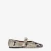 Paris Texas Ballet Flats In Natural Python-printed Leather -Paris Texas Brand Shop PX1383XPRPT116NATURALE 01