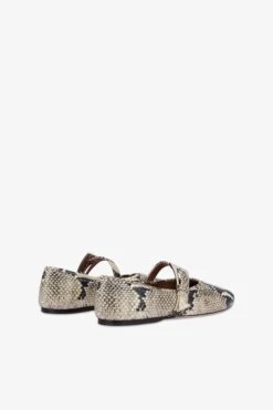 Paris Texas Ballet Flats In Natural Python-printed Leather -Paris Texas Brand Shop PX1383XPRPT116NATURALE 03