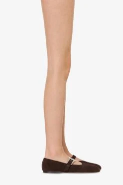 Ballet Flats In Ebony Suede Leather -Paris Texas Brand Shop PX1383XSA04M982TMORO 10