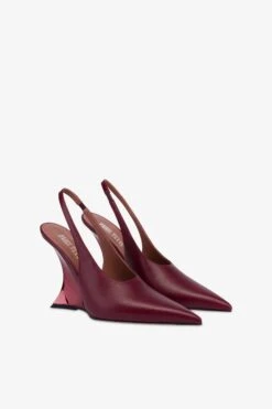 Paris Texas Slingbacks In Burgundy And Rouge Noir Leather -Paris Texas Brand Shop PX1415XNPPSBORDEAUX ROUGENOIR 2