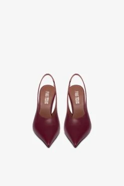 Paris Texas Slingbacks In Burgundy And Rouge Noir Leather -Paris Texas Brand Shop PX1415XNPPSBORDEAUX ROUGENOIR 3