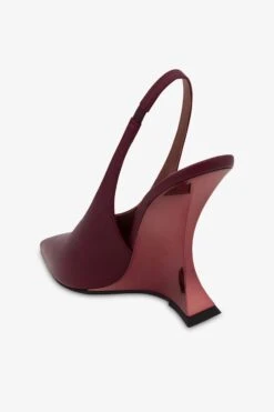 Paris Texas Slingbacks In Burgundy And Rouge Noir Leather -Paris Texas Brand Shop PX1415XNPPSBORDEAUX ROUGENOIR 5