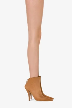 Ankle Boots In Cognac Suede Leather -Paris Texas Brand Shop PX1418XSA04M979COGNAC 10 scaled
