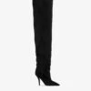 Paris Texas Over-the-knee Boots In Off-black Suede Leather -Paris Texas Brand Shop PX1433XV003OFFBLACK 1
