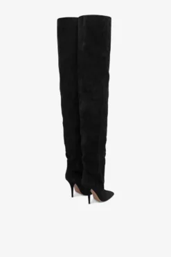Paris Texas Over-the-knee Boots In Off-black Suede Leather -Paris Texas Brand Shop PX1433XV003OFFBLACK 3 scaled