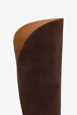 Paris Texas Boots In Chocolate Suede Leather -Paris Texas Brand Shop PX1446XV003PEPE 5