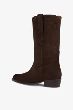 Boots In Ebony Calf Suede Leather -Paris Texas Brand Shop PX1452XWACS595TMORO 5