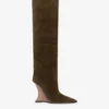 Paris Texas Boots In Winter Moss Suede Leather -Paris Texas Brand Shop PX1500XV003392OLIVA 42KAKY 1 scaled