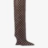 Paris Texas Boots In Mocha And Crystal-studded Leather 2 Paris Texas Boots In Mocha And Crystal-studded Leather -Paris Texas Brand Shop PX1500XVTST39049MOCHA CRYSTAL 1