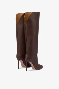 Paris Texas Boots In Mocha Leather -Paris Texas Brand Shop PX1504XVT0139049MOCHA 3 scaled