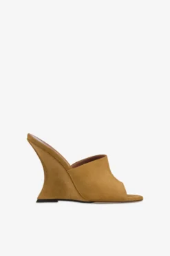 Paris Texas Mules In Caramel Suede Leather