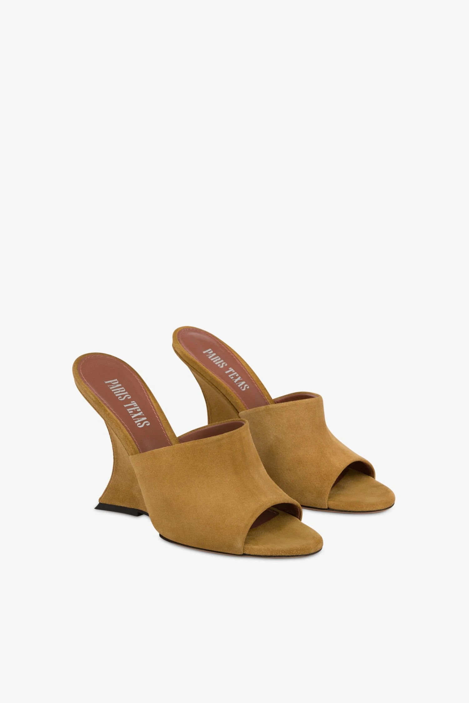 Paris Texas Mules In Caramel Suede Leather 4 Paris Texas Mules In Caramel Suede Leather - Image 2