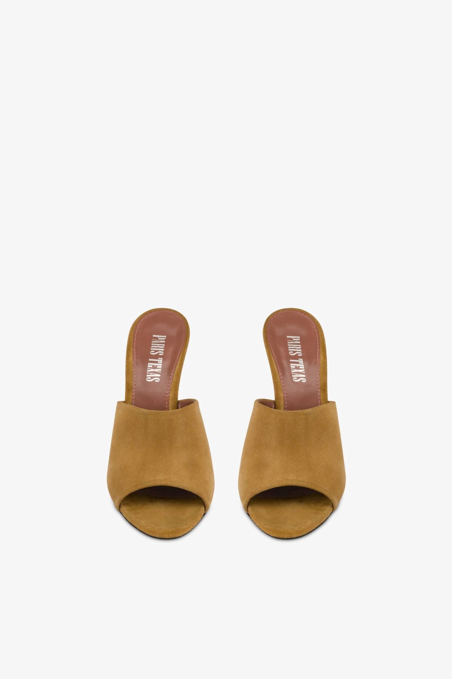 Paris Texas Mules In Caramel Suede Leather 5 Paris Texas Mules In Caramel Suede Leather - Image 3