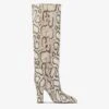 Boots In Natural Printed Python Leather -Paris Texas Brand Shop PX1507XPTDACREAM 1