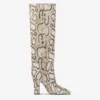 Boots In Natural Printed Python Leather -Paris Texas Brand Shop PX1507XPTDACREAM 1 scaled