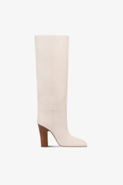 Paris Texas Boots In Milk White Leather