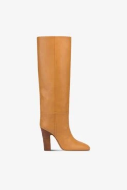 Paris Texas Boots In Natural-colored Leather