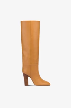 Paris Texas Boots In Natural-colored Leather