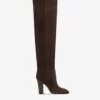 Over-the-knee Boots In Ebony Calf Suede Leather 1 Over-the-knee Boots In Ebony Calf Suede Leather -Paris Texas Brand Shop PX1508XV0ELTMORO 1 scaled