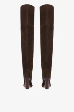 Over-the-knee Boots In Ebony Calf Suede Leather -Paris Texas Brand Shop PX1508XV0ELTMORO 4 scaled