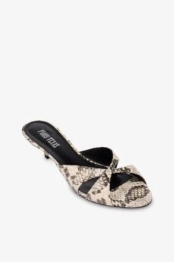 Paris Texas Mules In White Python-print Leather -Paris Texas Brand Shop PX1513XPRWPWHITE 5