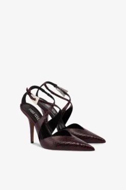 Paris Texas Pumps In Burgundy Python-printed Leather -Paris Texas Brand Shop PX1516XPRWPBORDEAUX 2 scaled