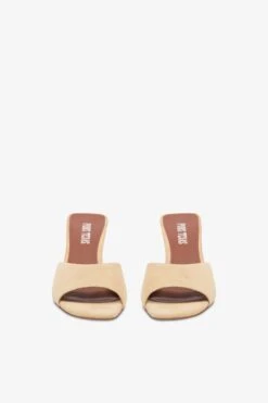 Paris Texas Mules In Ecru Suede Leather -Paris Texas Brand Shop PX1525XV0SS653ECRU 3