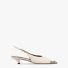Paris Texas Slingbacks In Milk White Leather -Paris Texas Brand Shop PX1527XVTSELATTE 1 scaled