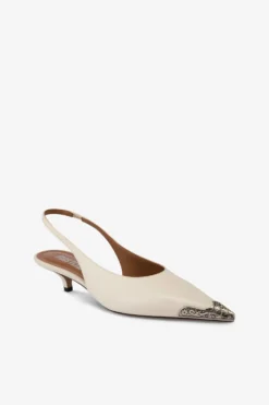 Paris Texas Slingbacks In Milk White Leather -Paris Texas Brand Shop PX1527XVTSELATTE 5 scaled