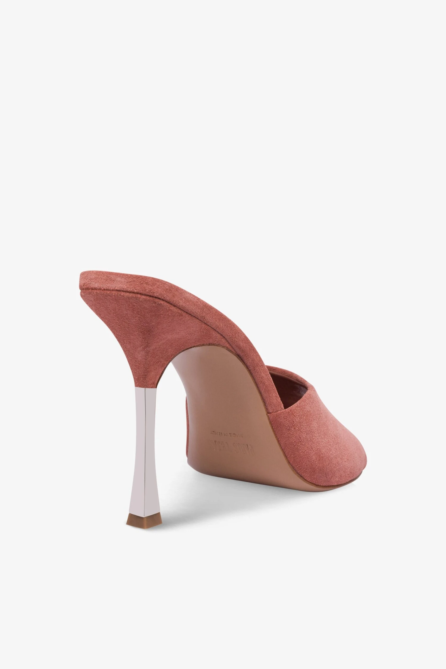 Paris Texas Mules In Salmon Pink Suede Leather 7 Paris Texas Mules In Salmon Pink Suede Leather - Image 5