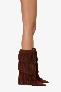 Paris Texas Boots In Mahogany Suede Leather -Paris Texas Brand Shop PX1531XV0SS516WOOD 10 9d783ed2 2364 4c2c 9f7b e74aac5f722e