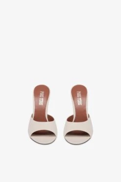 Paris Texas Mules In Off-white And Silver Leather -Paris Texas Brand Shop PX1534XNPFSOFFWHITE ARGENTO 3