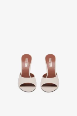 Paris Texas Mules In Off-white And Silver Leather -Paris Texas Brand Shop PX1534XNPFSOFFWHITE ARGENTO 3 scaled