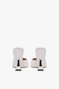 Paris Texas Mules In Off-white And Silver Leather -Paris Texas Brand Shop PX1534XNPFSOFFWHITE ARGENTO 4