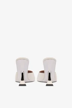 Paris Texas Mules In Off-white And Silver Leather -Paris Texas Brand Shop PX1534XNPFSOFFWHITE ARGENTO 4 scaled
