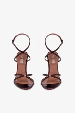 Sandals In Wine Sunset Mirror-effect Leather -Paris Texas Brand Shop PX1541XNPMR48WINE SUNSET 3 scaled