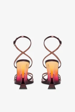 Sandals In Wine Sunset Mirror-effect Leather -Paris Texas Brand Shop PX1541XNPMR48WINE SUNSET 4 scaled