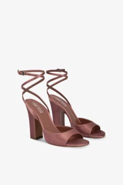 Paris Texas Sandals In Dark Phard Satin -Paris Texas Brand Shop PX1543XTSAT174DARKPHARD 2