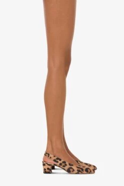 Paris Texas Slingbacks In Natural Leopard-print Suede Leather -Paris Texas Brand Shop PX1547XSALPNATURALE 10