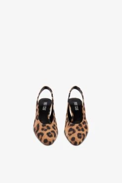 Paris Texas Slingbacks In Natural Leopard-print Suede Leather -Paris Texas Brand Shop PX1547XSALPNATURALE 3